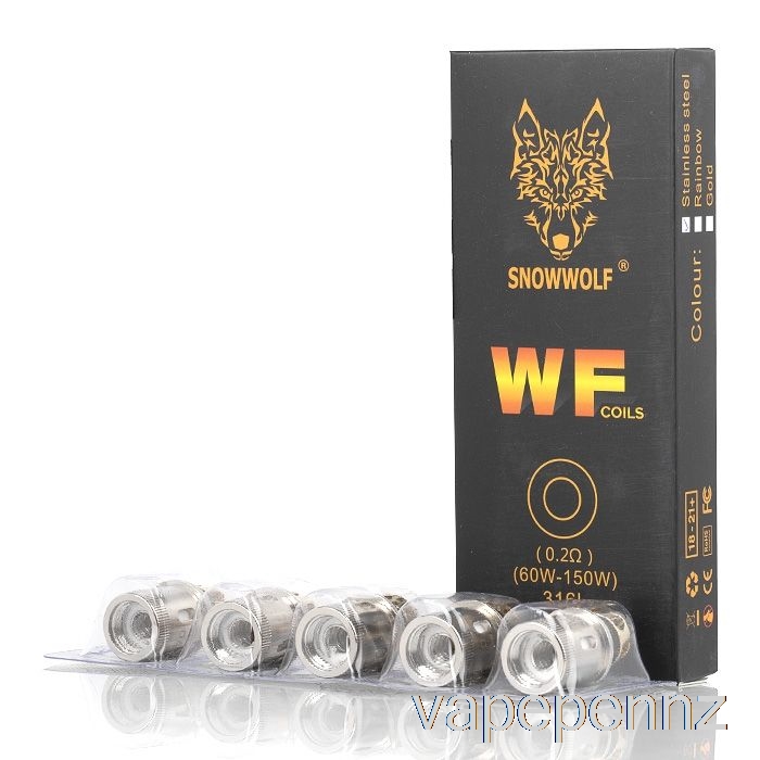 SnowWolf WOLF WF Replacement Coils 0.2ohm WF Coils (Stainless Steel) VAPE NZ